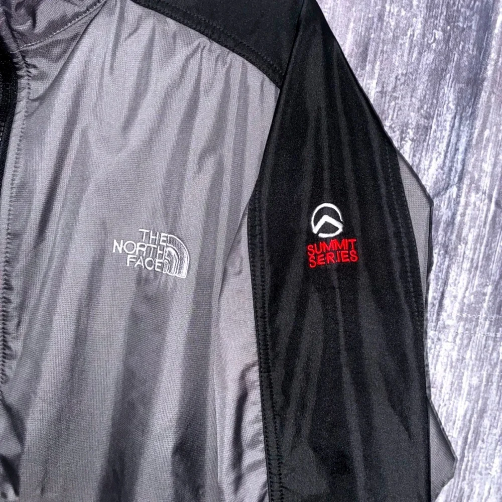 The North Face Summit Series Windstopper Jacket Men's Size L Gray Black Full Zip